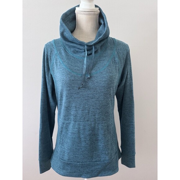 Kuhl Outdoors Women's Blue Lea Pullover Sweatshirt Cowl Neck Size Medium - Picture 1 of 8